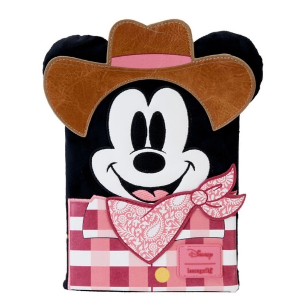 Loungefly Mickey Mouse Western Cowboy Cosplay Plush Journal